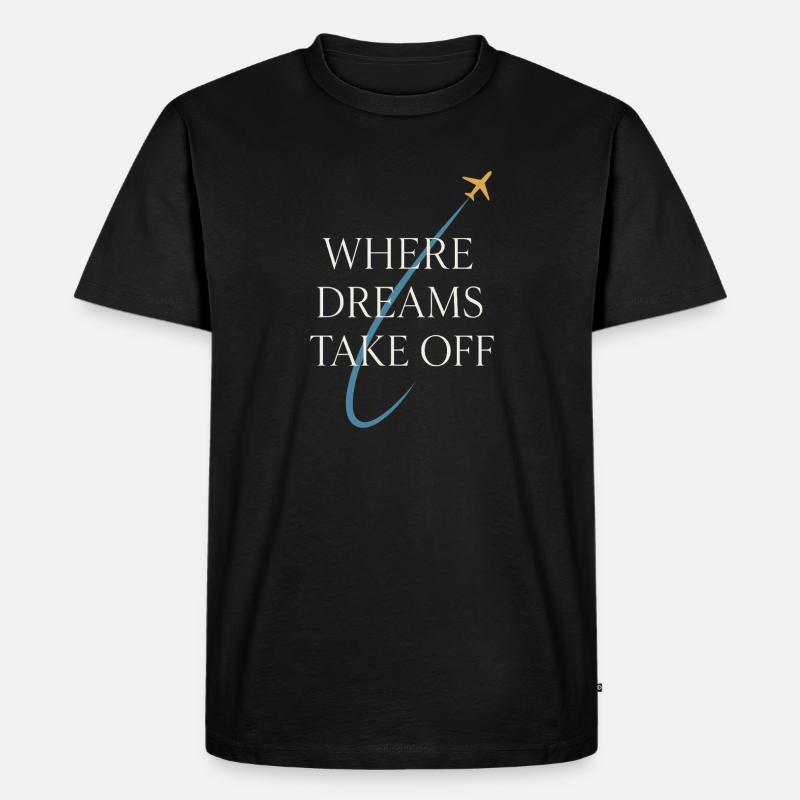 Fluglehrer Cfi Pilot Luftfahrtlehrer - Männer Premium Bio T-Shirt - Schwarz
