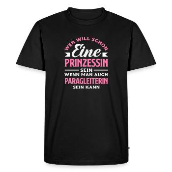 Princess Paragliding Adventure Parapente - T-shirt Premium bio Homme - noir - Devant - Nico (187cm)