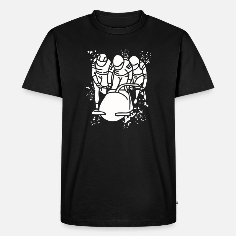 Bobsleigh Bobsleigh Four-man Bobsleigh - Men's Premium Organic T-Shirt - black