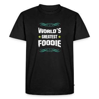 Le meilleur gastronome du monde - T-shirt Premium bio Homme - noir - Devant - Nico (187cm)