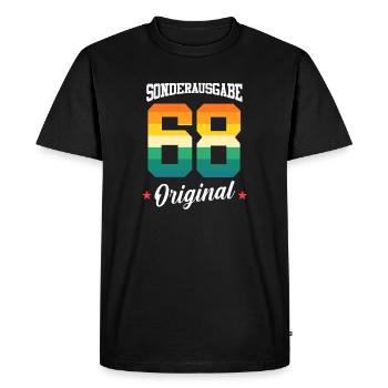 68 Anniversaire - T-shirt Premium bio Homme - noir - Devant - Nico (187cm)