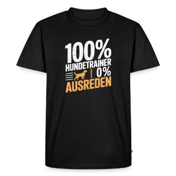 Dog School Dog Lover Dog Trainer - Men's Premium Organic T-Shirt - black - Front - Nico (187cm)