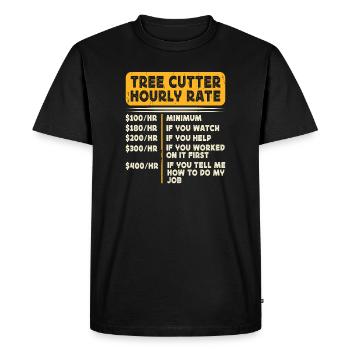Ébéniste Ébéniste Cadeau Menuisier - T-shirt Premium bio Homme - noir - Devant - Nico (187cm)
