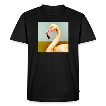 Flamant - T-shirt Premium bio Homme - noir - Devant - Nico (187cm)