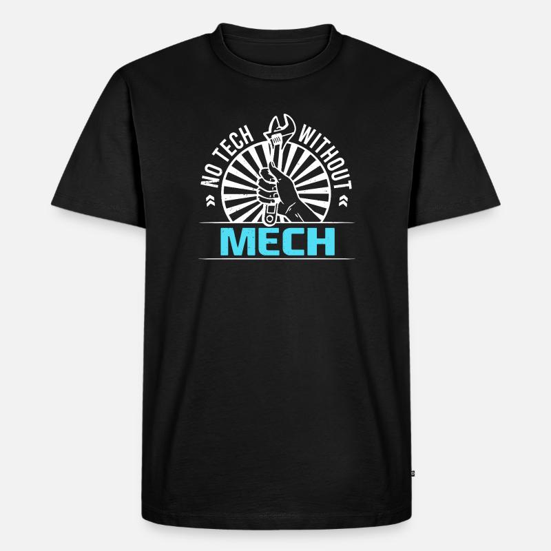 Mechanical Engineering Maschinenbauer Ingenieur - Männer Premium Bio T-Shirt - Schwarz