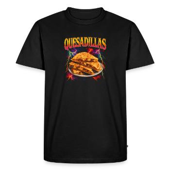 Quesadillas Favorite Food Strange Quesadillas de - Men's Premium Organic T-Shirt - black - Front - Nico (187cm)