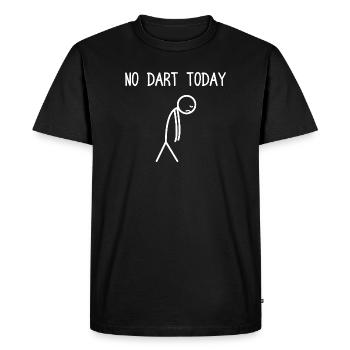 No Dart today Darts Player Darts Darts - Men's Premium Organic T-Shirt - black - Front - Nico (187cm)