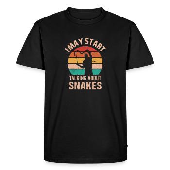 Zoo Zookeeper Zookeeper Vintage Zoo Wildlife - Men's Premium Organic T-Shirt - black - Front - Nico (187cm)