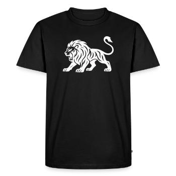 Tiger Silhouette - Men's Premium Organic T-Shirt - black - Front - Nico (187cm)
