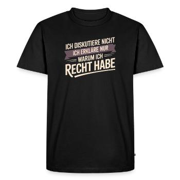 I don't argue – I just explain why I - Men's Premium Organic T-Shirt - black - Front - Nico (187cm)