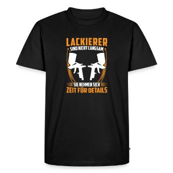 Painter est un peintre de véhicules lents - T-shirt Premium bio Homme - noir - Devant - Nico (187cm)