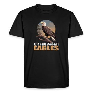 Eagle - Men's Premium Organic T-Shirt - black - Front - Nico (187cm)