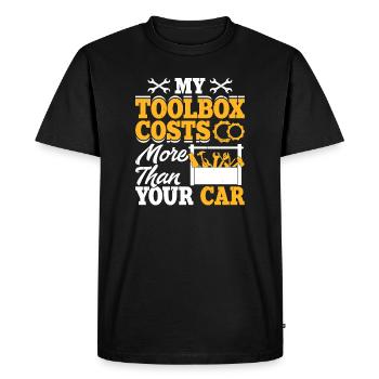 Mechanic Mechatronics Technician Screwdriver Gift - Men's Premium Organic T-Shirt - black - Front - Nico (187cm)