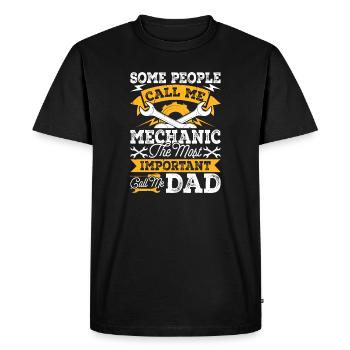 Mechanic Mechatronics Technician Screwdriver Gift - Men's Premium Organic T-Shirt - black - Front - Nico (187cm)