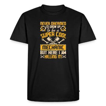 Mechanic Mechatronics Technician Screwdriver Gift - Men's Premium Organic T-Shirt - black - Front - Nico (187cm)