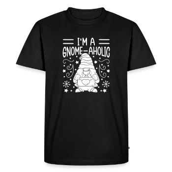 Gnome Costume Men I ́m A Gnome-Aholic Gnome - Men's Premium Organic T-Shirt - black - Front - Nico (187cm)