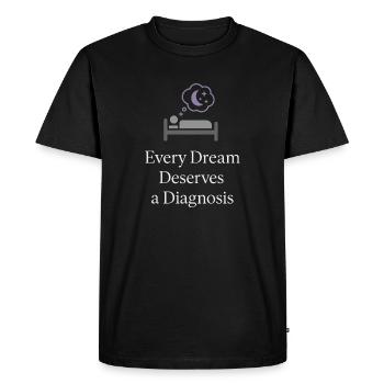 Sleep Technologist Polysomnographic Tech Rpsgt - Men's Premium Organic T-Shirt - black - Front - Nico (187cm)