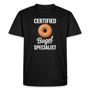 Bagels Dire Bagel Drôle Bagels Cadeau - T-shirt Premium bio Homme - noir - Devant - Nico (187cm)