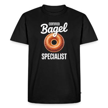 Bagels Dire Bagel Drôle Bagels Cadeau - T-shirt Premium bio Homme - noir - Devant - Nico (187cm)
