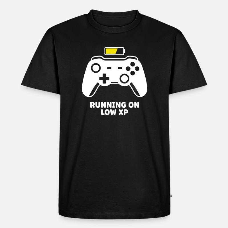 Running on Low XP Controller - Men's Premium Organic T-Shirt - black