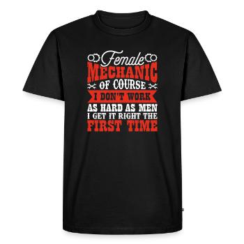 Mechanic Mechatronics Technician Screwdriver Gift - Men's Premium Organic T-Shirt - black - Front - Nico (187cm)