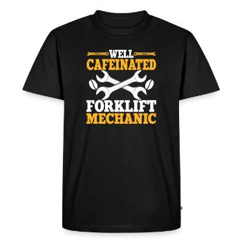 Mechanic Mechatronics Technician Handyman Gift - Men's Premium Organic T-Shirt - black - Front - Nico (187cm)