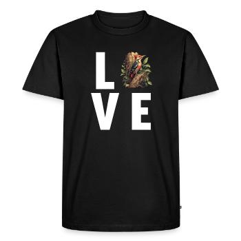 Pic Pic - T-shirt Premium bio Homme - noir - Devant - Nico (187cm)
