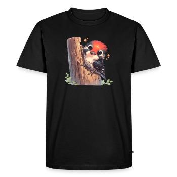 Pic Pic - T-shirt Premium bio Homme - noir - Devant - Nico (187cm)