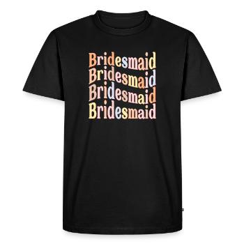 Bride-to-Be Bridesmaid - Men's Premium Organic T-Shirt - black - Front - Nico (187cm)