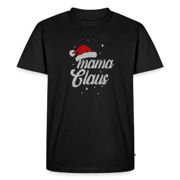 Mama Claus Design - Cadeau de Noël pour maman - T-shirt Premium bio Homme - noir - Devant - Nico (187cm)
