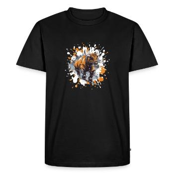 Bulle Snowboard Taurus - T-shirt Premium bio Homme - noir - Devant - Nico (187cm)