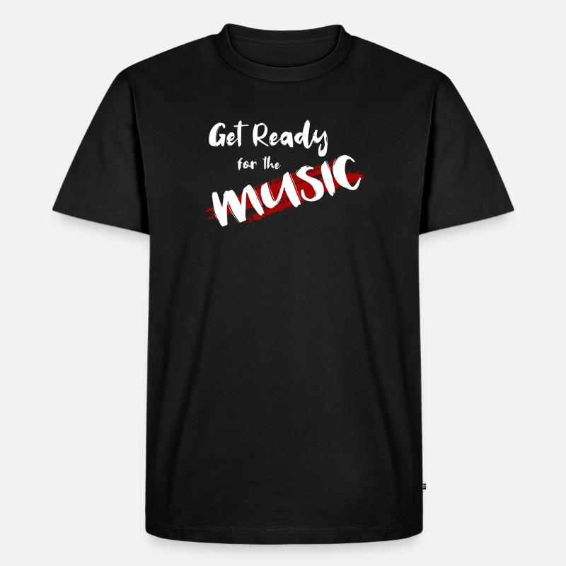 Get Ready - Männer Premium Bio T-Shirt - Schwarz