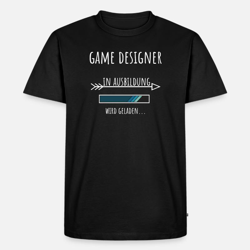 Game Design Beruf Ausbildung Game Designer - Männer Premium Bio T-Shirt - Schwarz
