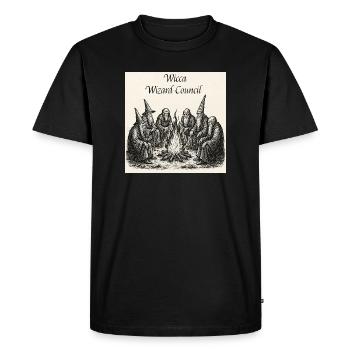Wicca Wizard Council - T-shirt Premium bio Homme - noir - Devant - Nico (187cm)