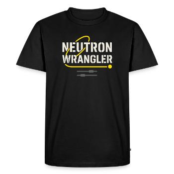 Fier - T-shirt Premium bio Homme - noir - Devant - Nico (187cm)