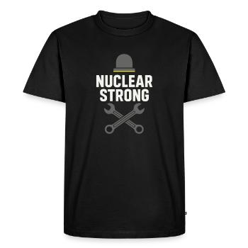 Fier - T-shirt Premium bio Homme - noir - Devant - Nico (187cm)