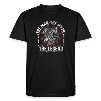 2008 The Man The Myth The Legend Limited Edition - Men's Premium Organic T-Shirt - black - Front - Nico (187cm)