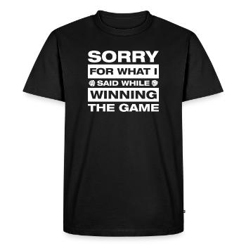 Sorry Board Game Board Game - Men's Premium Organic T-Shirt - black - Front - Nico (187cm)