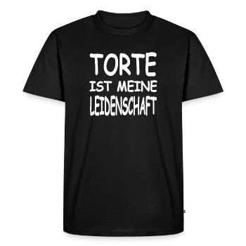 tarte - T-shirt Premium bio Homme - noir - Devant - Nico (187cm)