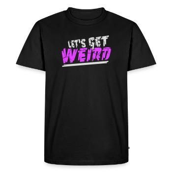 Disons bizarrement et drôle de fête pour les célébrations - T-shirt Premium bio Homme - noir - Devant - Nico (187cm)