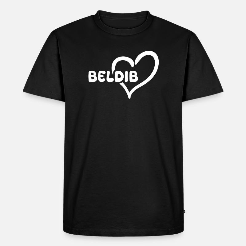 Beldib Beldib - Männer Premium Bio T-Shirt - Schwarz