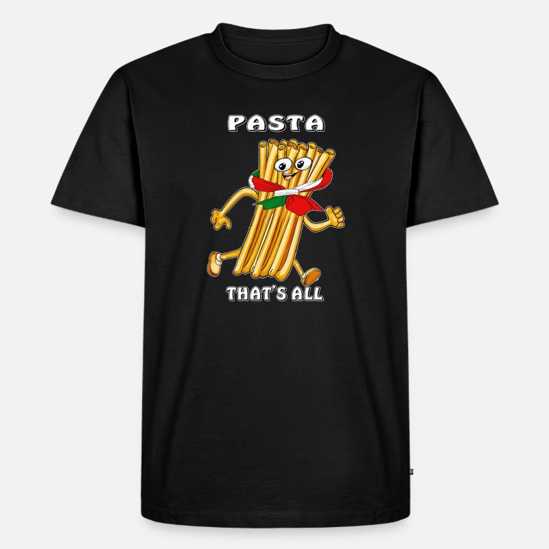 PASTA THAT'S ALL - Männer Premium Bio T-Shirt - Schwarz
