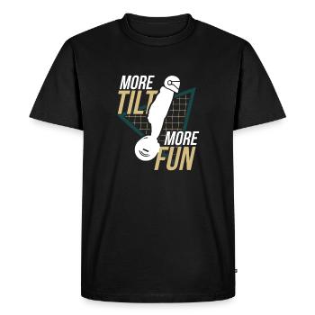 Plus d’inclinaison, plus de plaisir - Conception de monocycle électrique - T-shirt Premium bio Homme - noir - Devant - Nico (187cm)