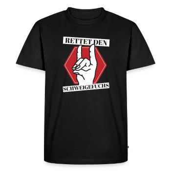 Silent Fox Enseignant, École primaire, Maternelle - T-shirt Premium bio Homme - noir - Devant - Nico (187cm)
