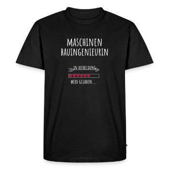Ingénieur mécanique Études de génie mécanique Profession - T-shirt Premium bio Homme - noir - Devant - Nico (187cm)