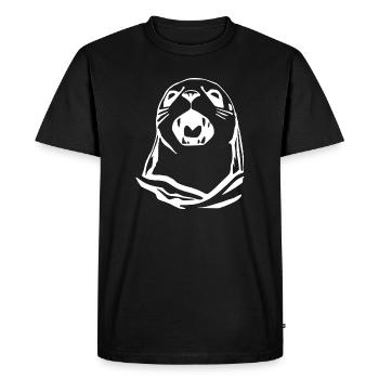 Cadeau de t-shirt Seal Seal - T-shirt Premium bio Homme - noir - Devant - Nico (187cm)