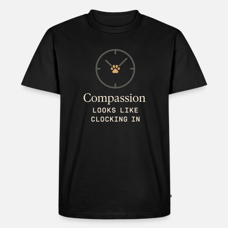 Tierheimmitarbeiter, Tierrettungs-freiwilliger - Männer Premium Bio T-Shirt - Schwarz