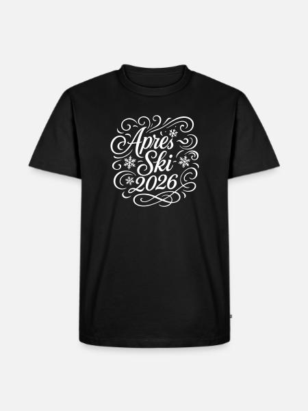 Après-ski 2026 - Men's Premium Organic T-Shirt - black