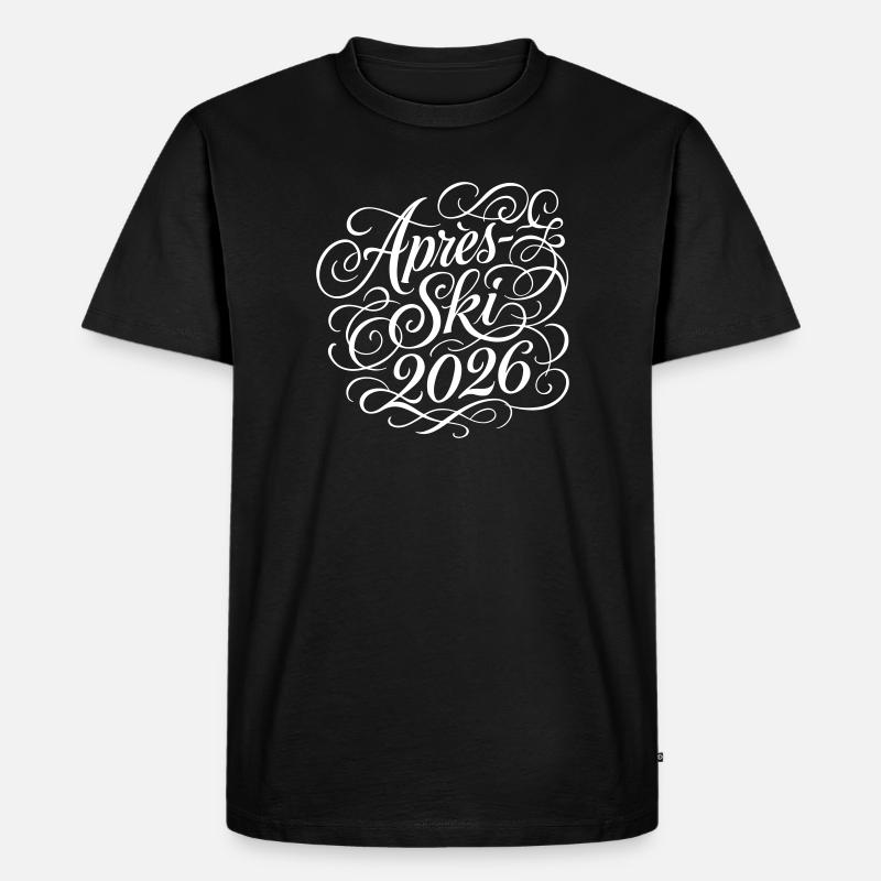 Apres Ski 2026 - Männer Premium Bio T-Shirt - Schwarz