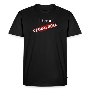 Un rocher qui roule - T-shirt Premium bio Homme - noir - Devant - Nico (187cm)